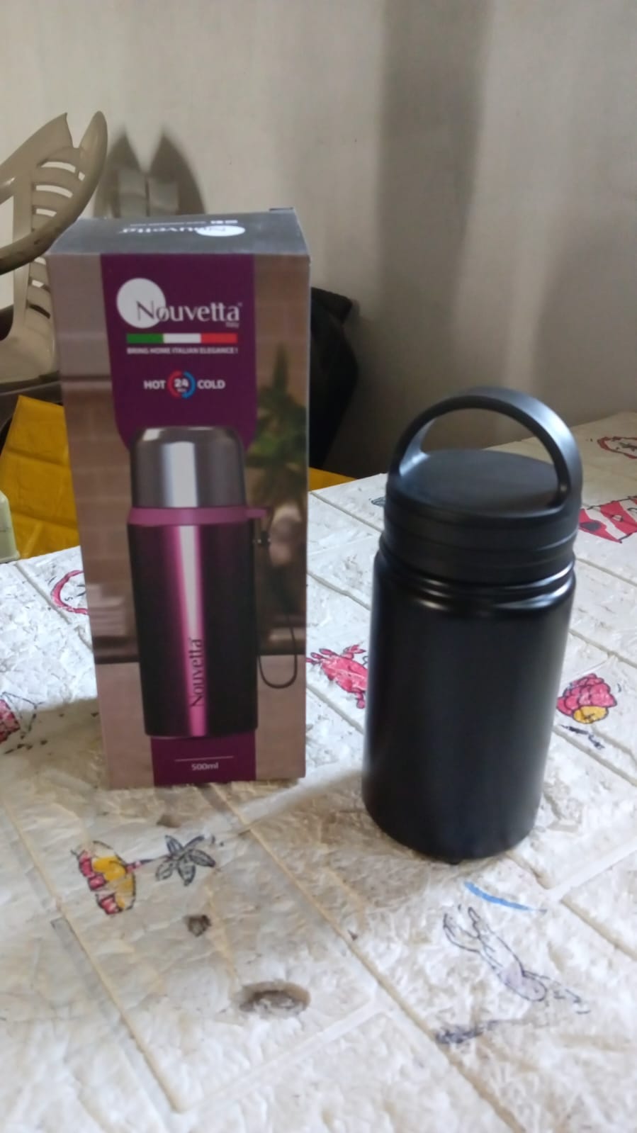 Vacuum Stainless Steel Water Bottle With Carry Handle, Fridge Water Bottle, Leak Proof, Rust Proof, Cold & Hot | Leak Proof | Office Bottle | Gym | Home | Kitchen | Hiking | Trekking | Travel Bottle