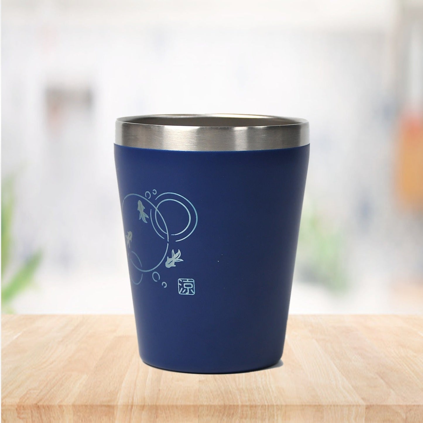 7184 Stainless Steel Drinking Glass for Water, Milk Tea Coffee Lassi Glass Tumbler Premium Blue Glass