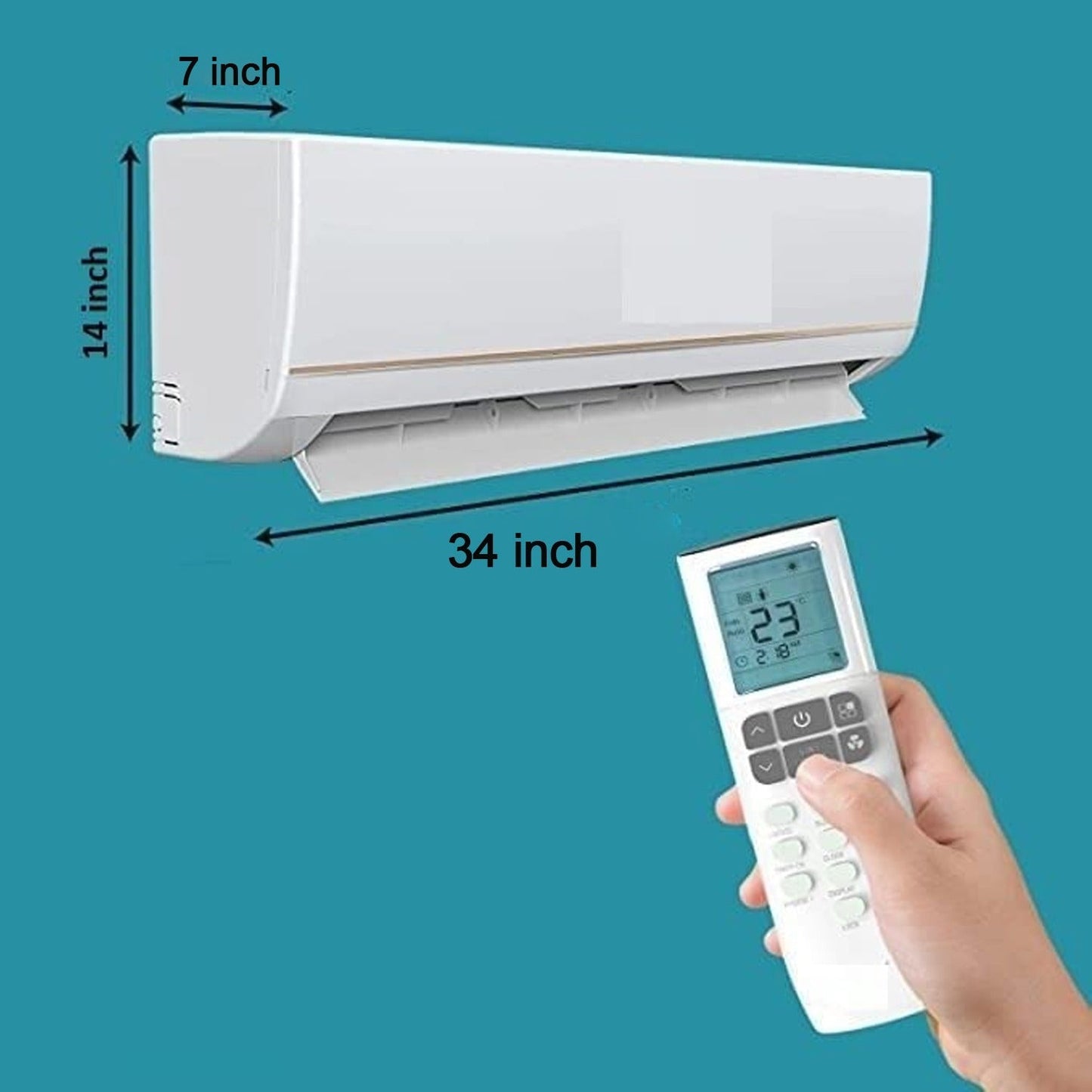 Ac Cover Air Conditioning Dust Cover Folding Designer Ac Cover For Indoor Split Cover Washable Foldable Dustproof Cover ( approx 1 Ton / Mix Design / 1 Pc) (ac curtain)