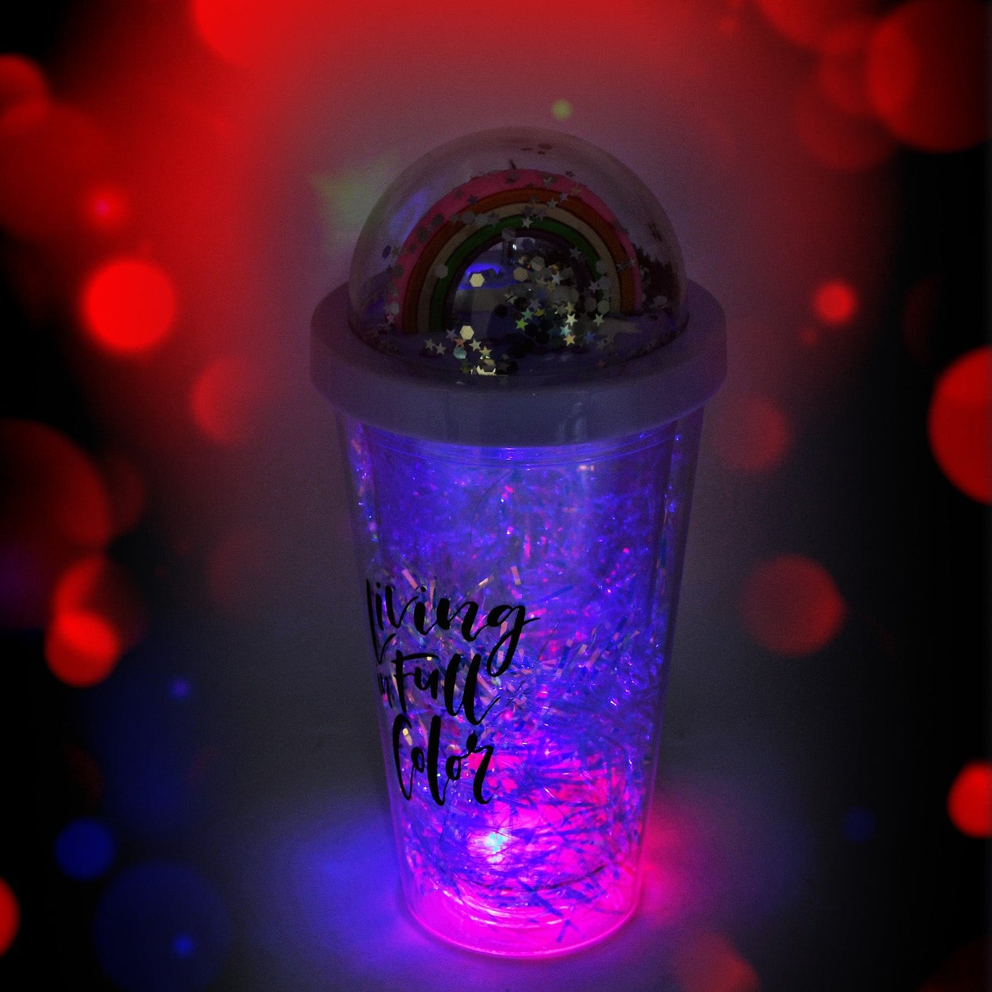 Sipper Bottle with Straw, LED Glow Light for Kids/Tumbler with Straw/Vacuum Flask/Sipper Plastic Tumbler/Sipper Bottle with Straw (Pack of 1)