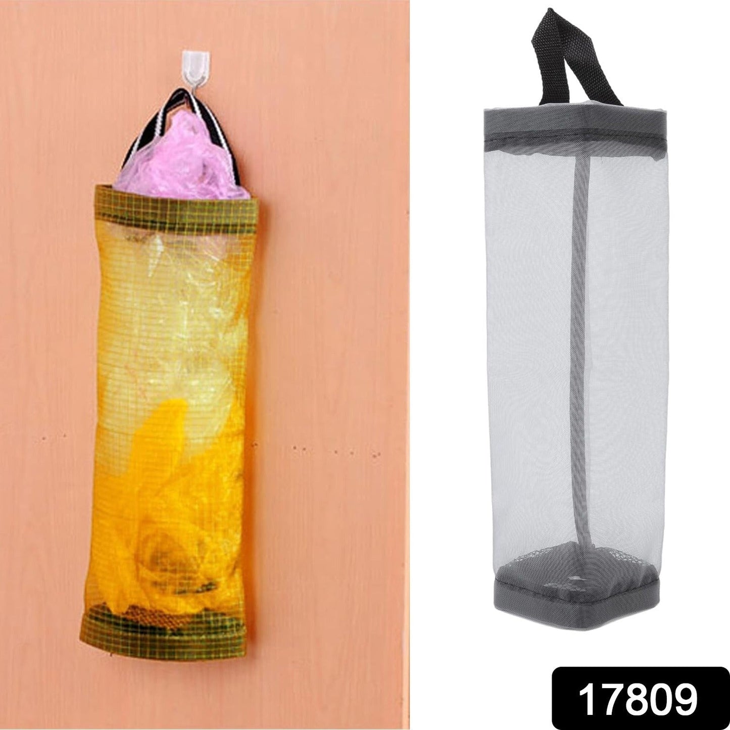 Hanging Waste Bag Holder, Garbage Bag Storage Bag, Widening Handle Hanging Sturdy for Store Garbage Bags Home Store Debris Kitchen, Bedroom Large Capacity for Restaurant (1 Pc)