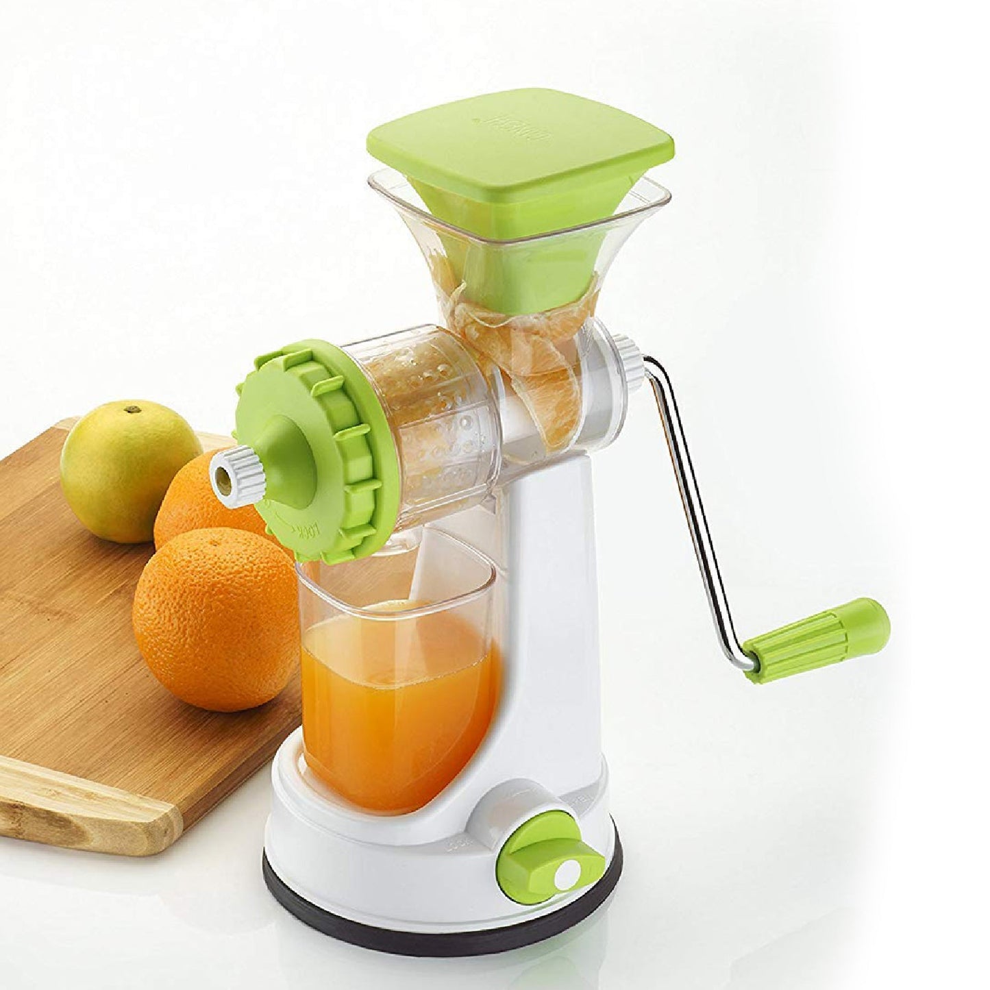 8103 Ganesh Kitchenware Plastic Hand Juicer New Smart Fruit & Vegetable Multipurpose Juicer (Color:Random Green,Blue,Red,Orange) ( Colors May Vary ) (Multicolor Pack of 1)