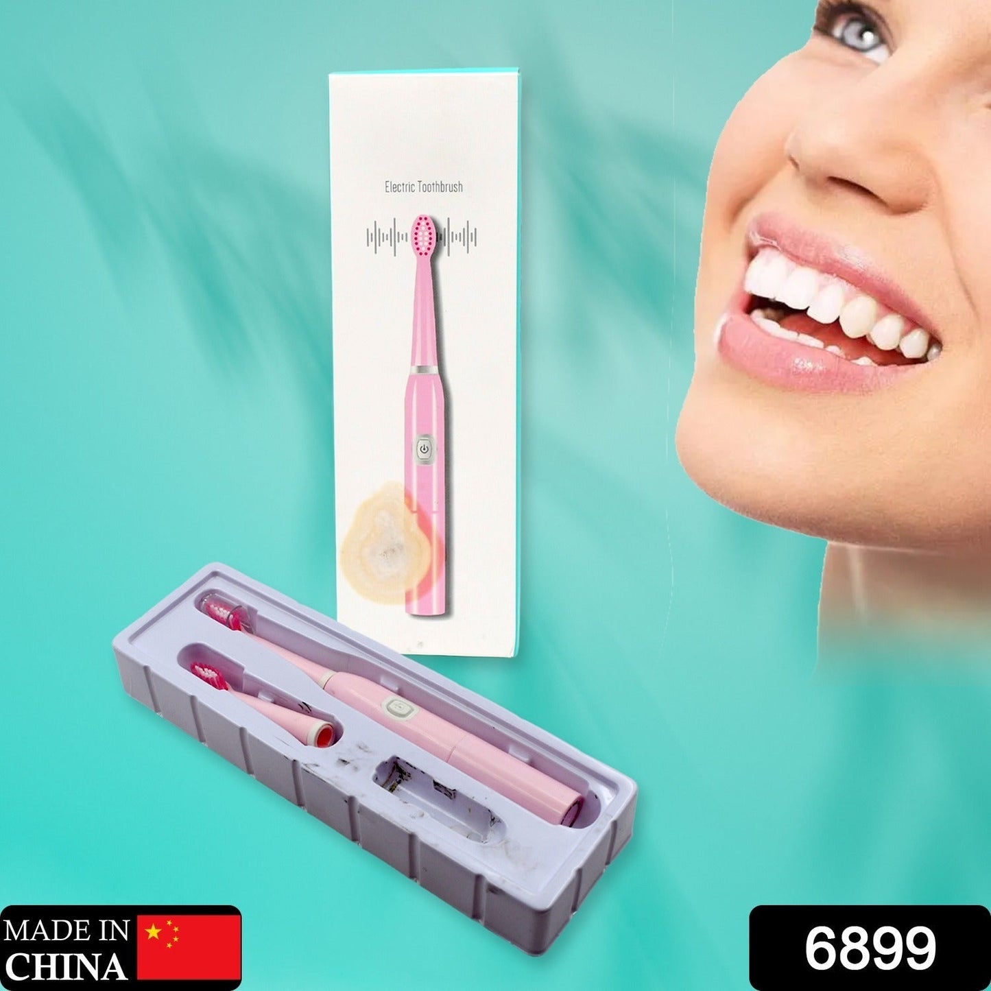 Electric Toothbrush for Kids and Adults Travel Portable Toothbrush With Extra 1 Brush Heads With 1 Battery