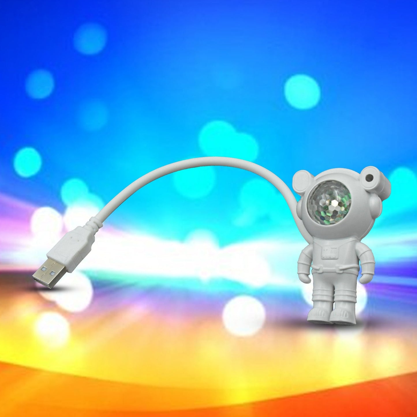 USB Intelligent Voice Projector Astro Night Light Projector, Galaxy Light Star Projector, Cartoon Light, LED Light, Desk Lamp, Mini Night Light, Cartoon Reading Lamp, USB Port for Kids Room Adults Bedroom Party Gaming Room