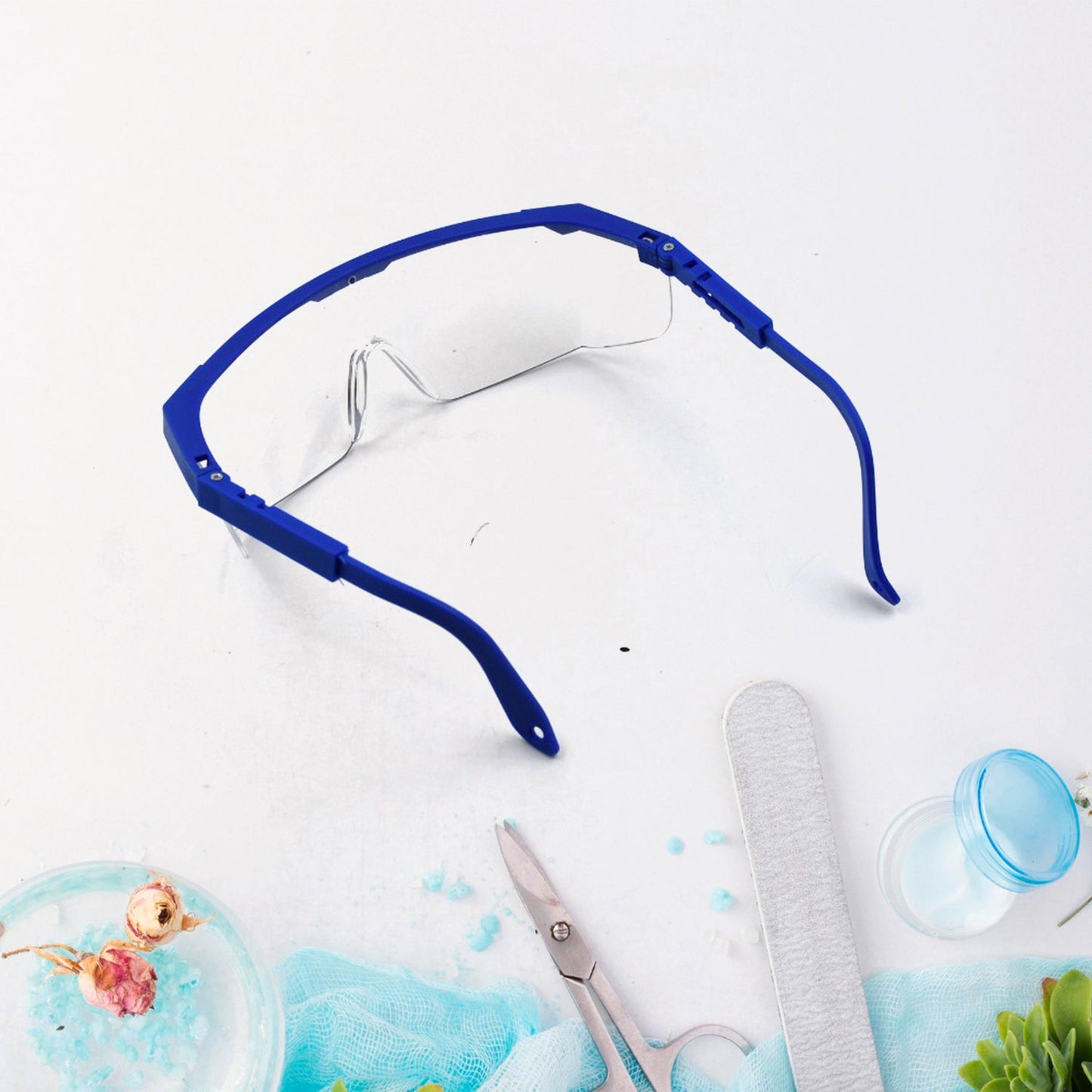 Safety Glasses Dust Wind Proof Eye Glasses UV Protection, Safety Goggles Eyewear Adjustable spray clear shooting eye protection eyewear clear glasses for men women lab goggles over glasses