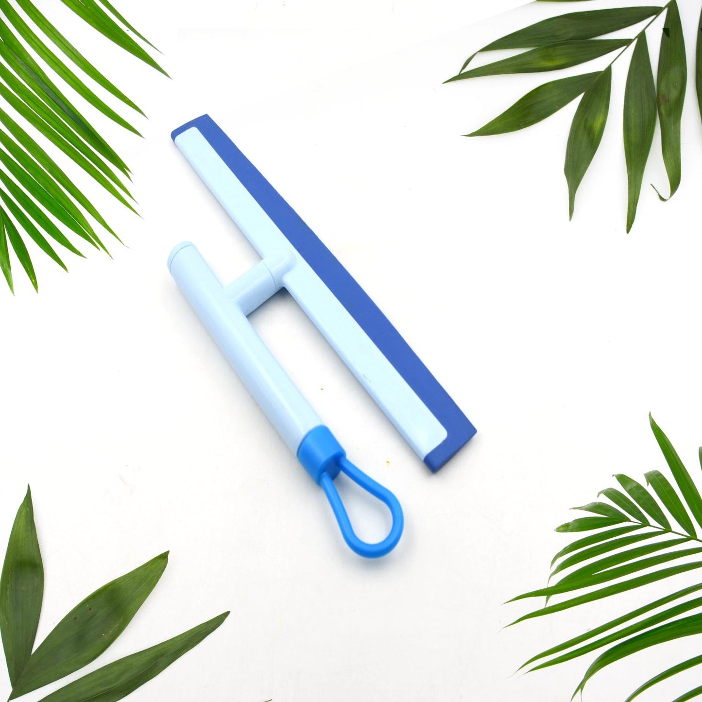 Glass Cleaning Wiper Window Cleaner, for Bathroom, Windows, and Car Glass, Window Mirror Scraper Brush with Soft Rubber