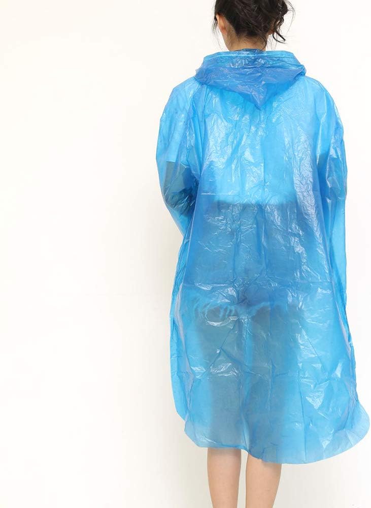 Portable Adult Rain Coat, Raincoat Waterproof Button Cardigan Portable Raincoat Adult Outdoor Traveling Plastic Material Raincoat/Rain wear/Rain Suit for Outdoor Accessory (1pc)