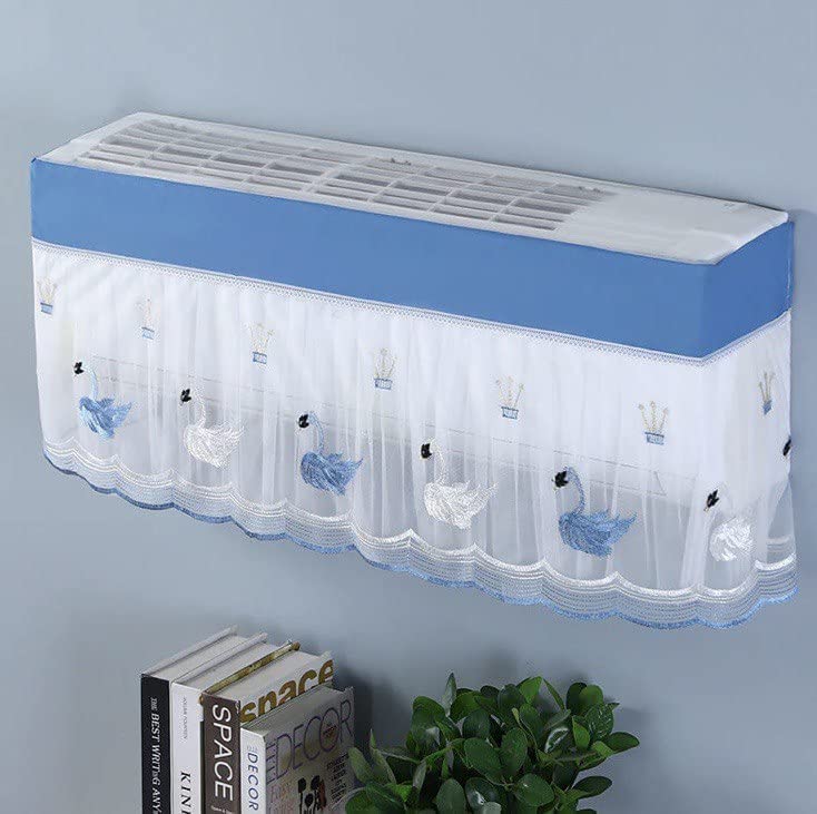 Ac Cover Air Conditioning Dust Cover Folding Designer Ac Cover For Indoor Split Cover Washable Foldable Dustproof Cover ( approx 1 Ton / Mix Design / 1 Pc) (ac curtain)