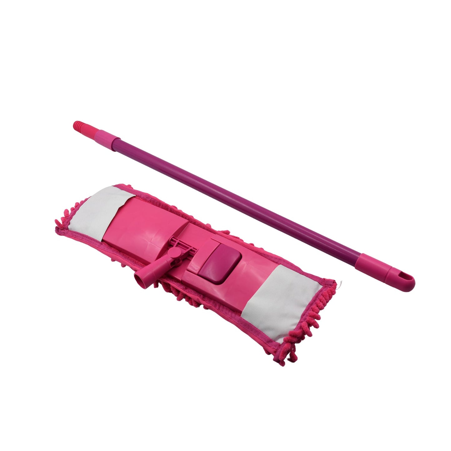 Wet and Dry Cleaning Flat Microfiber Floor Cleaning Mop Steel Rod Long Handle Dry Mop microfiber mop refill (No include Extra Refill 123cmx47cm)
