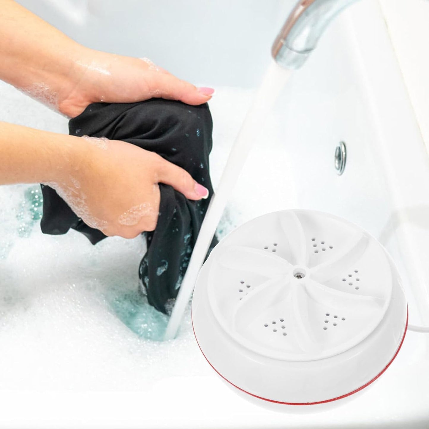 Mini Washing Machine Turbine Washing Machine Door Hinge Lightweight Turbo Washer with USB Cable For Home, Camping ,College ,Rooms Use