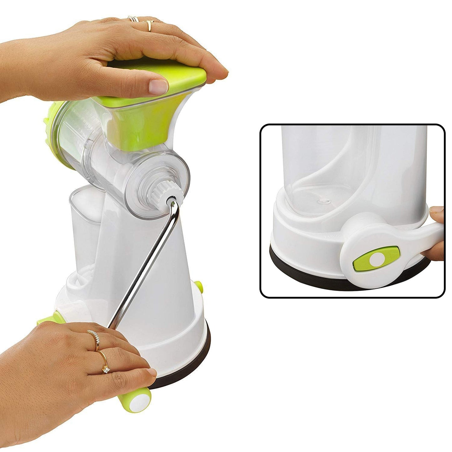 8103 Ganesh Kitchenware Plastic Hand Juicer New Smart Fruit & Vegetable Multipurpose Juicer (Color:Random Green,Blue,Red,Orange) ( Colors May Vary ) (Multicolor Pack of 1)