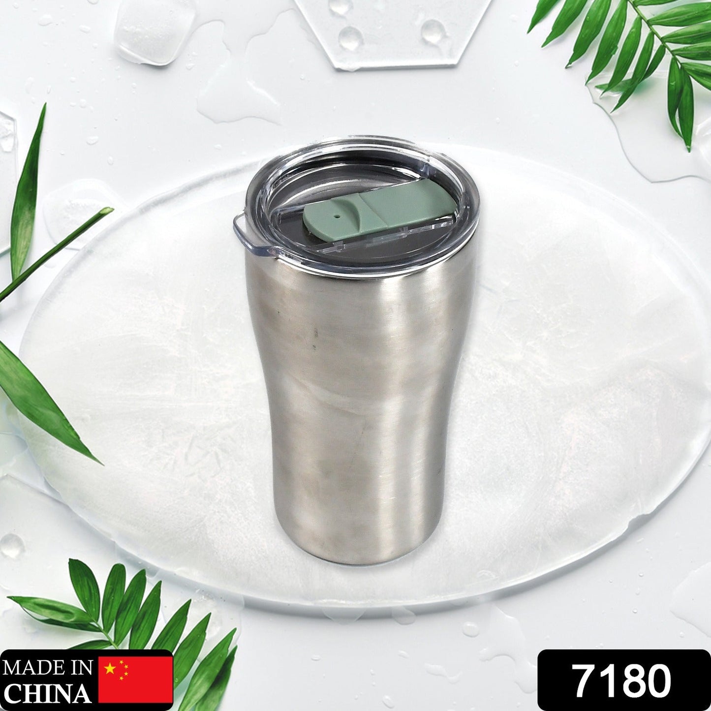 7180 Stainless Steel Vacuum Insulated Insulated Coffee Cups Double Walled Travel Mug, Car Coffee Mug with Leak Proof Lid Reusable Thermal Cup for Hot Cold Drinks Coffee, Tea