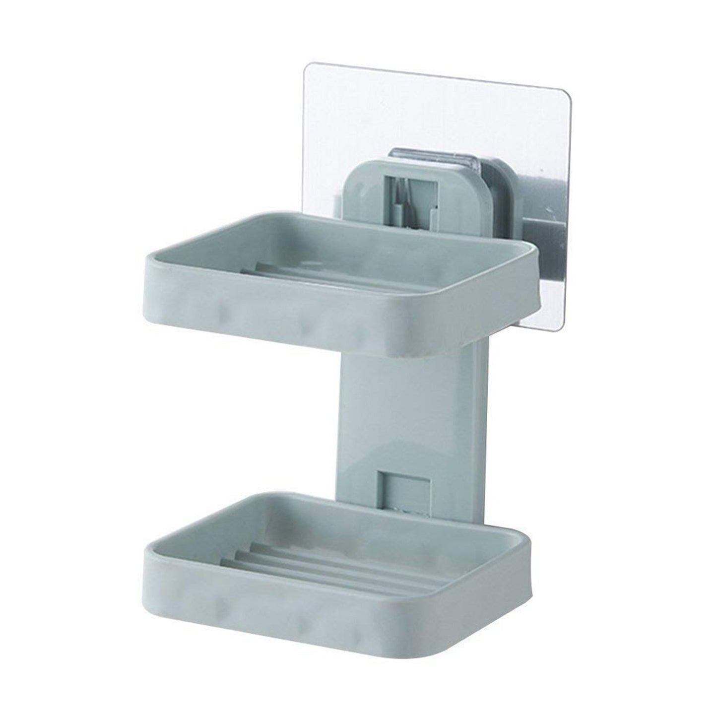 4762 Plastic Double Layer - Soap Stand, Holder, Wall Soap Box Sturdy Vacuum Dispenser Tray