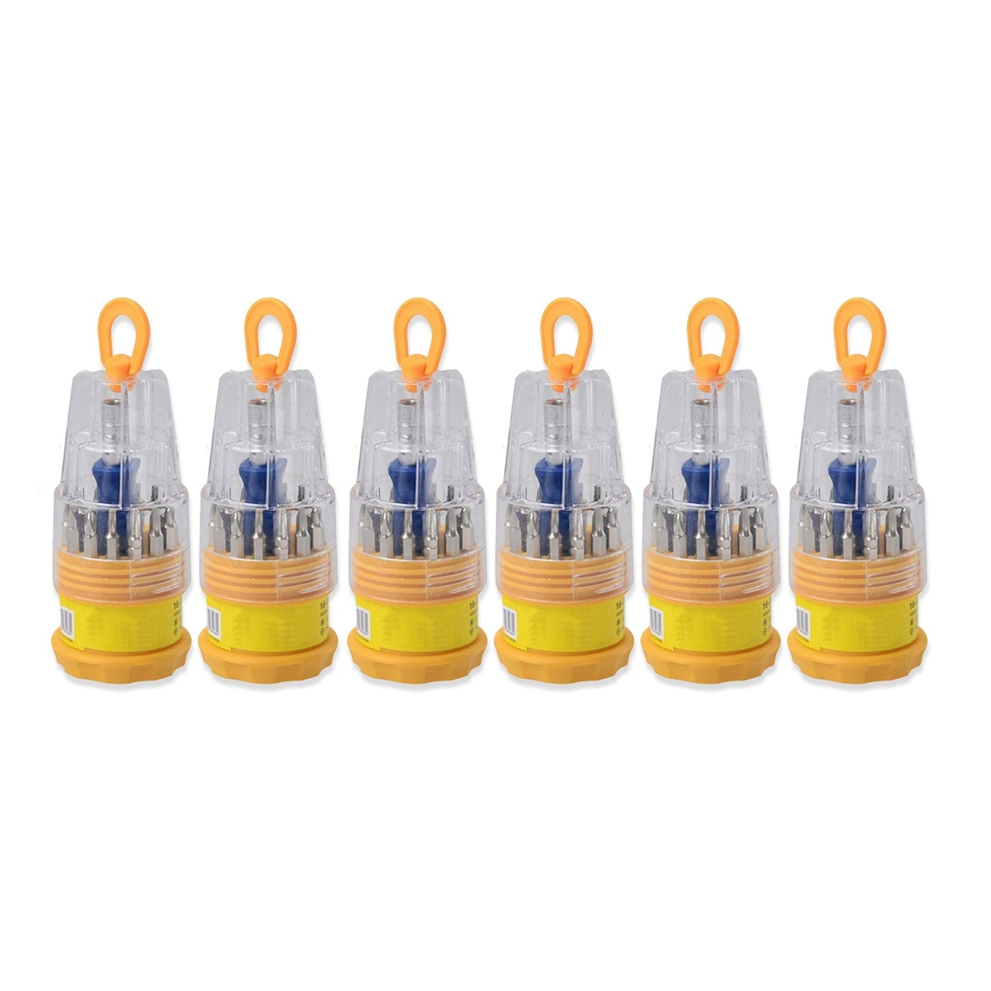 9109 (Set of 6pc) Screwdriver Set, Steel 16 in 1 with 15 Screwdriver Bits, Professional Magnetic Driver Set