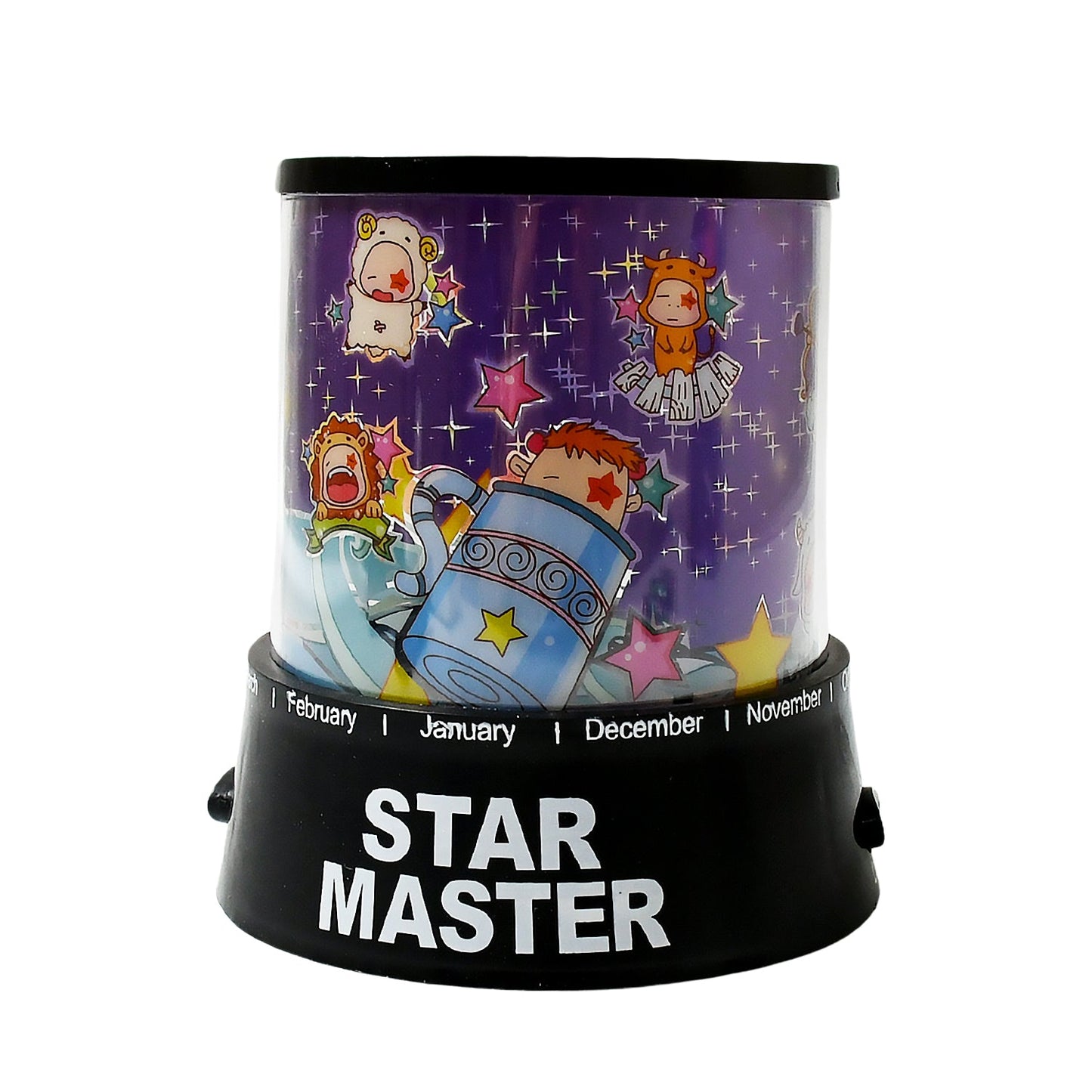 LED Projector Night Light Amazing Lamp, 3 Battery operated lamps, Rotation With the music Function, Master for Kids Bedroom Home Decoration Night Romantic Gift (Battery Not Included / 1 pc)
