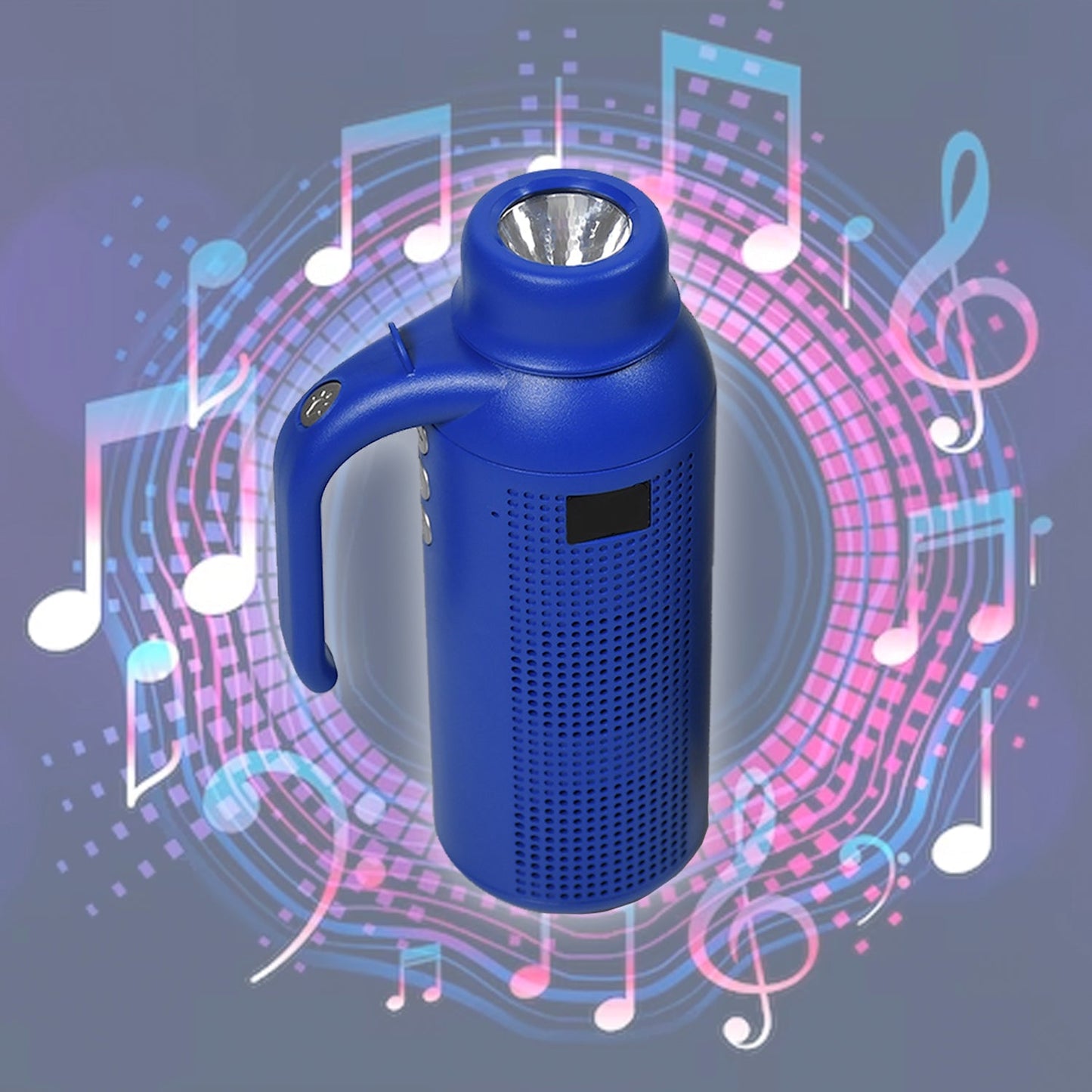 1287 Smart Bluetooth Speaker With Torch Light Wireless Bluetooth Speaker & Night Flash Light Speaker