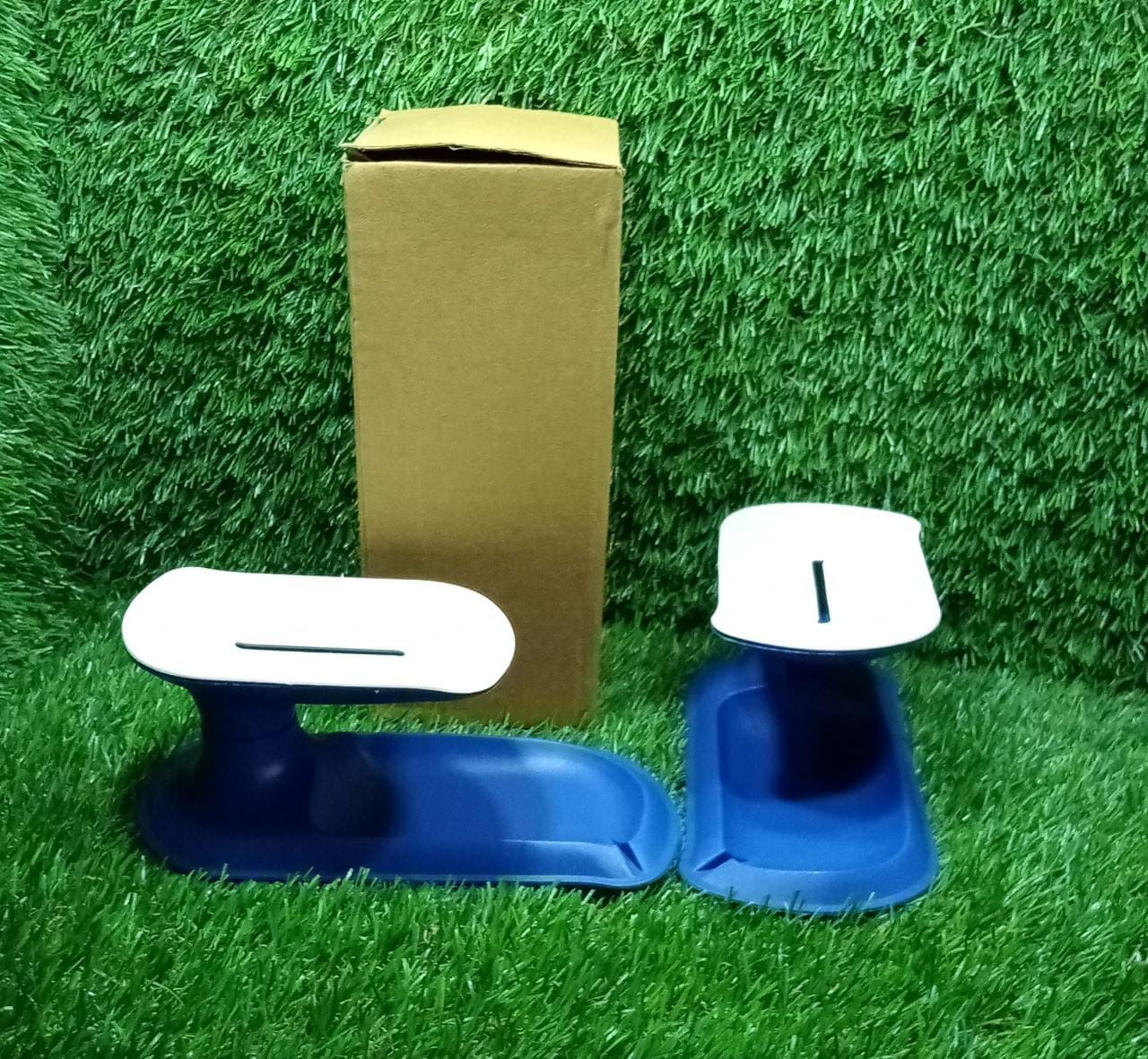 4932 Plastic Double Layer Soap Dish Holder| Decorative Storage Holder Box for Bathroom, Kitchen, Easy Cleaning ,Soap Saver.