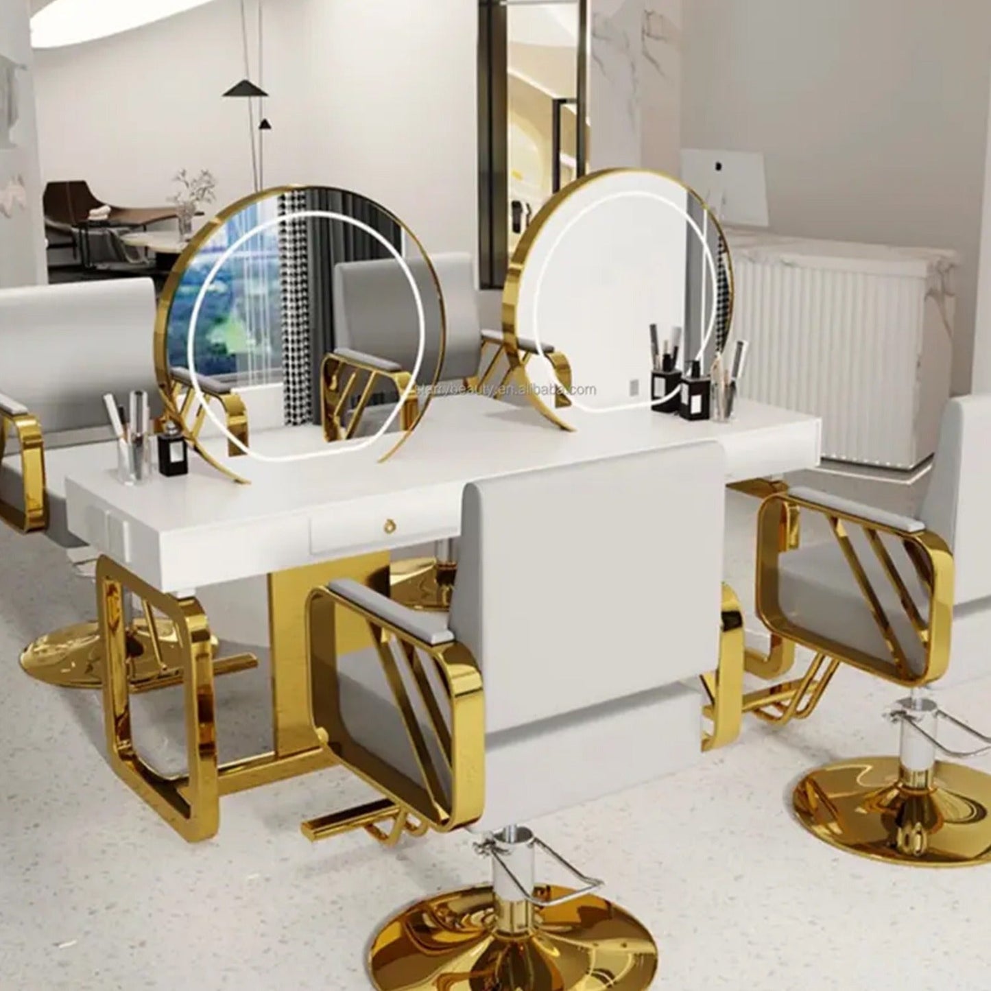 Salon Chair Hydraulic Chair for Business or Home, Simplicity Barber Chair Salon Beauty Spa Shampoo Hair Professional Hydraulic Styling Chair (1 Unit )
