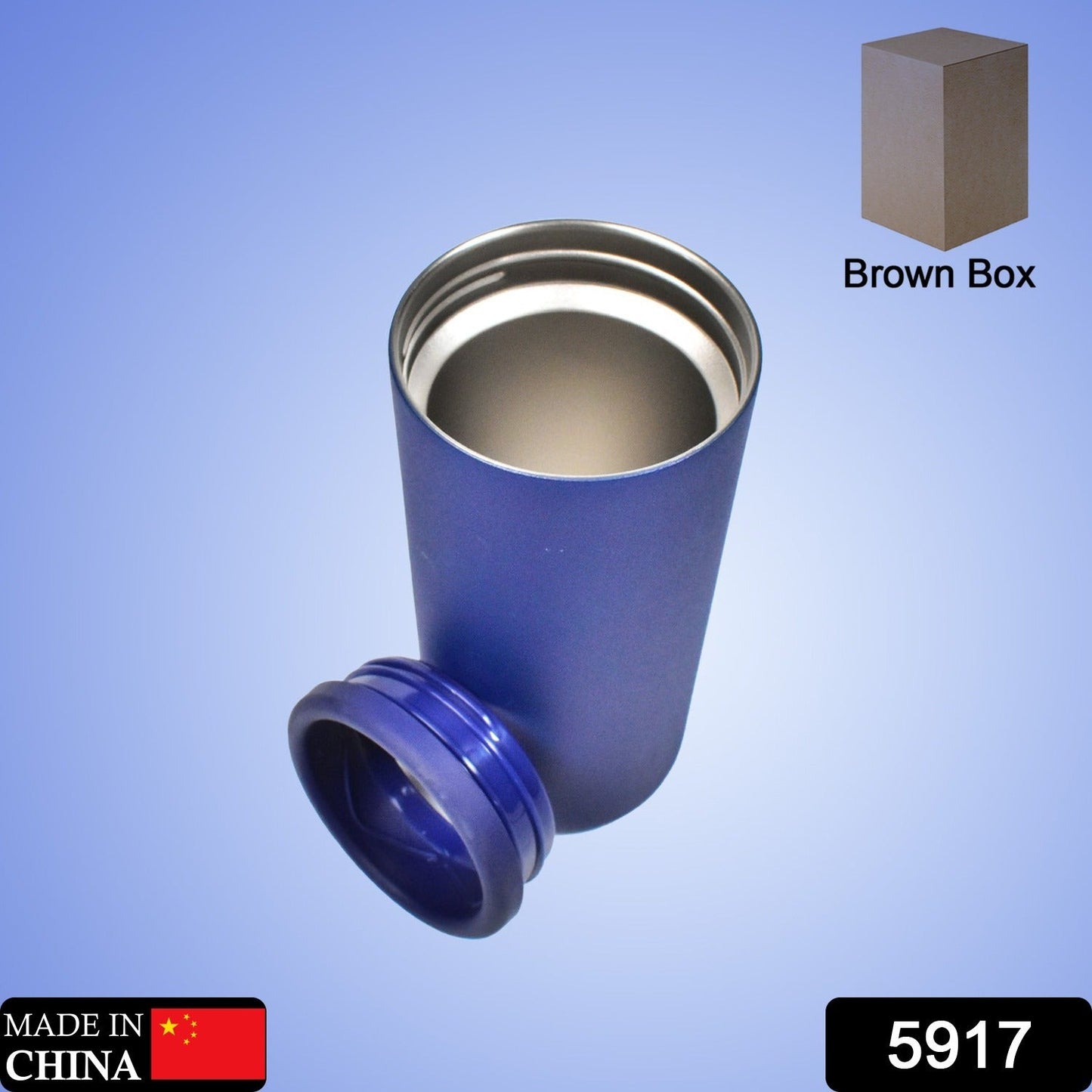 STAINLESS STEEL DRINKING GLASS FOR WATER, MILK TEA COFFEE LASSI GLASS TUMBLER PREMIUM BLUE GLASS (1pc)