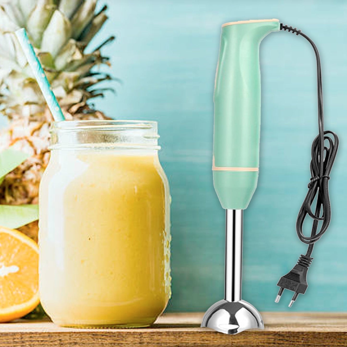 7175 Hand Blender Multi-Purpose Hand Blender, 400W Handheld Blender High Speed Blender Stainless Steel Handheld Stick Blender For Smoothies, Puree Baby Food and Soups