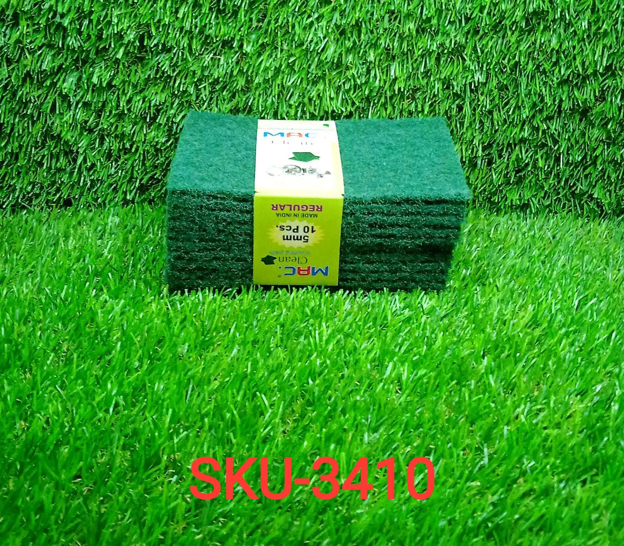 3410 Scrub Sponge Cleaning Pads Aqua Green 10PCS