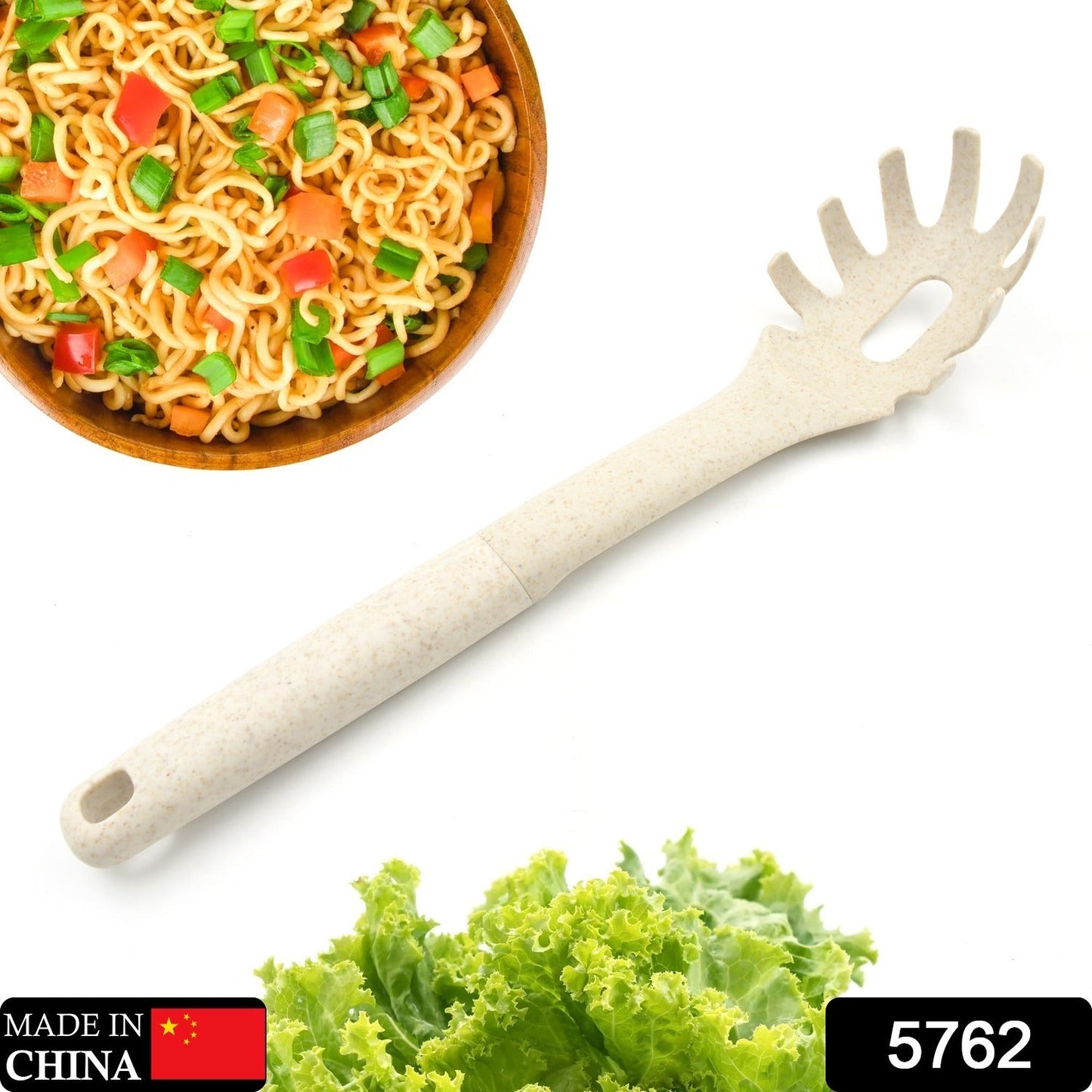 Plastic Kitchen Accessories Whisk , Pasta Spoon & Soup Spoon Heat Resistant Non Stick Spoons Kitchen Cookware Items (1 Pc )