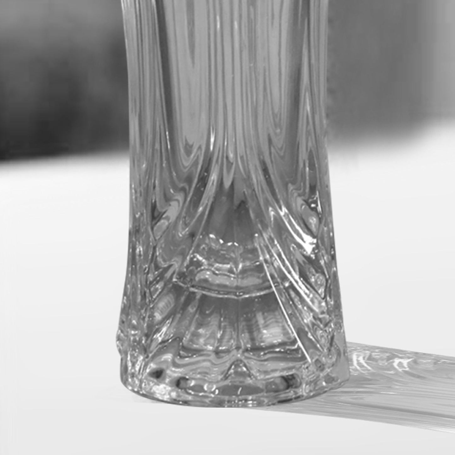 1851 Glass Flower Pot, Crystal Clear Vase for Living