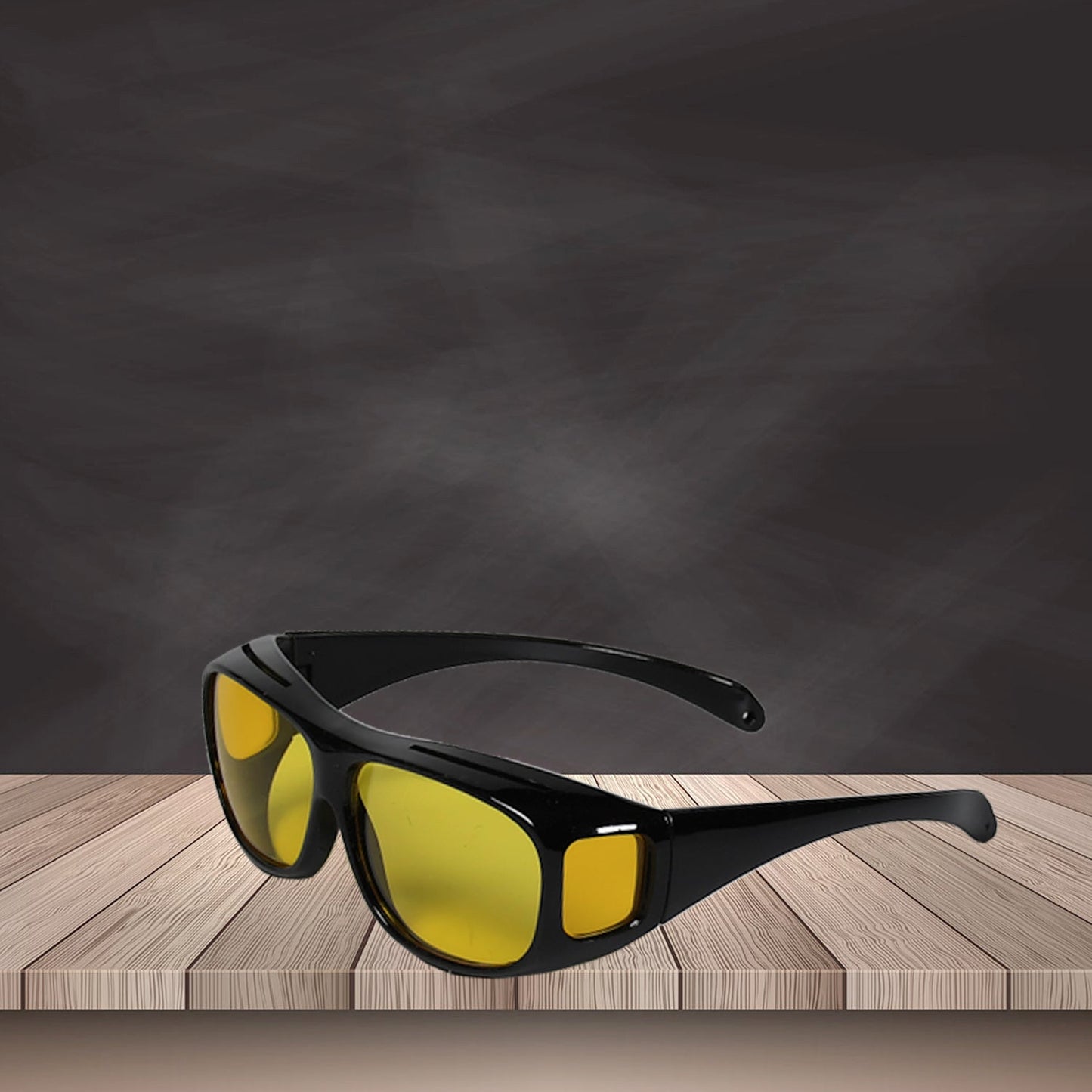 7704 Night Driving Polarized HD Vision Glasses | Anti Glare 100% UV Protected Goggles | Night Bike Riding Car driving Glasses For Men & Women Use