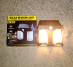 12585 Outdoor Solar Wall Lamp Outdoor Waterproof High Quality Lamp Induction Garden Lamp Garden Villa Night Lamp Double Lamp Light (1 Pc)