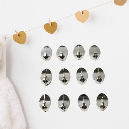 Plastic Multipurpose Wall hanging hook (12 Pcs Set / Mix Design)