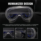 0509 Safety Goggles, Technic Safety Goggles Protection for Classroom Home & Workplace Prevent The Impact of Dust Droplets Gas Protection Glass 