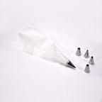 0805 Cake Decorating Nozzle with Piping Bag Stainless Steel Piping Cream Frosting Nozzles 