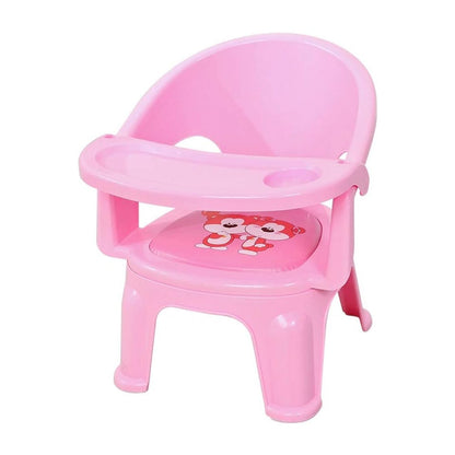 Baby Chair, with Tray Strong and Durable Plastic Chair for Kids/Plastic School Study Chair/Feeding Chair for Kids, Portable High Chair for Kids