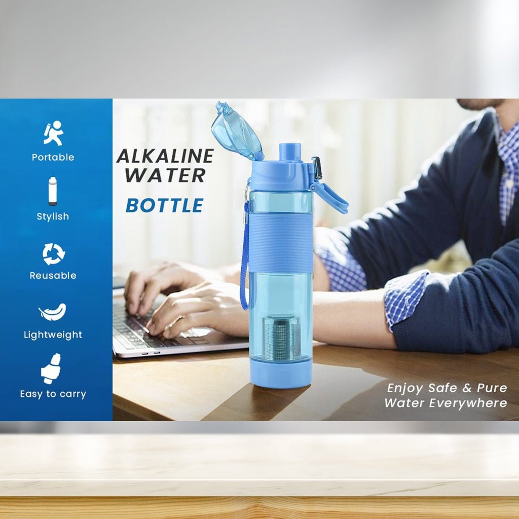Customized/Personalized Alkaline Water Bottle, with Food Grade Plastic, Stylish and Portable (Particulates not included)