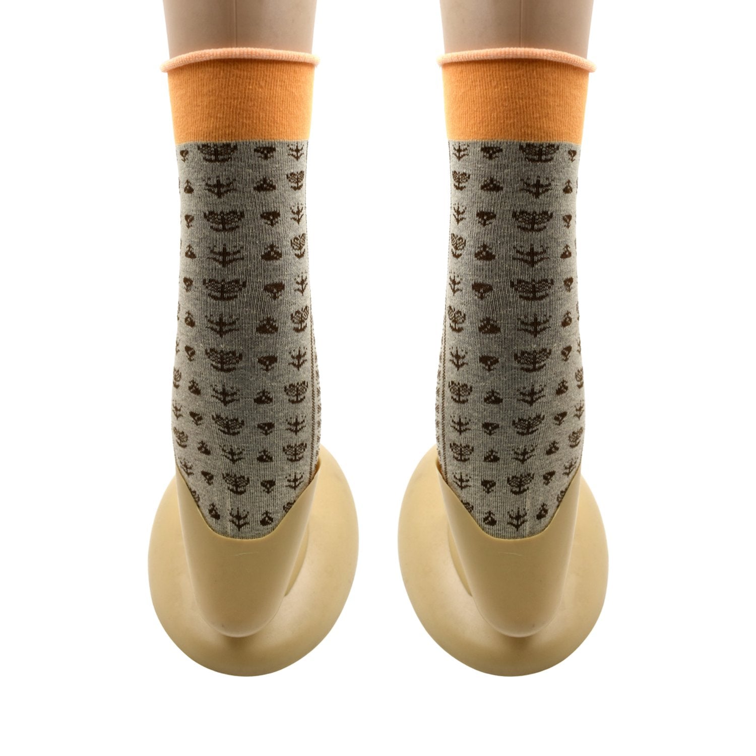 7354 Women's Cotton Solid Ankle Length Printed Fancy Socks Combo - 12 pair (Multicolour, Medium) 