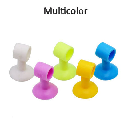 6127 Door Stopper Mini Anti-Collision Silicone Door Handle Crash Pad (Pack of 100Pc) 