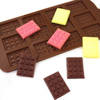 1161 Silicone Mini Choco Bar Mould - 12 Cavity 