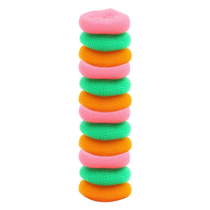 2629 Plastic Scrubber Round Nylon Scrubbers (Pack of 12) 