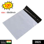 0925 Tamper Proof Courier Bags (06X06 inch) Pack of 100Pcs 