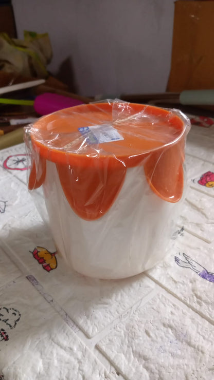 Plastic Round Tissue Box For Toilet Tissue Case Paper Box Plaid Skid Resistance Napkin Box Tissue Paper Holder, Tissue Box Cover Tissue Holder For Home (1 Pc)